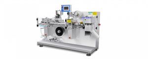 Jornen laboratory blister machine BMP100 for small batch pharmaceutical packaging and R&D testing.`