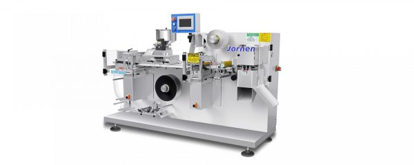 Jornen laboratory blister machine BMP100 for small batch pharmaceutical packaging and R&D testing.`