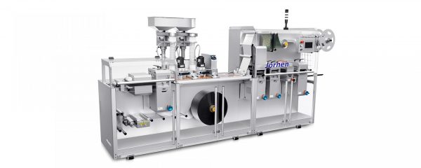 BMP180 compact balcony platen blister machine for pharmaceutical solid dose packaging by Jornen.