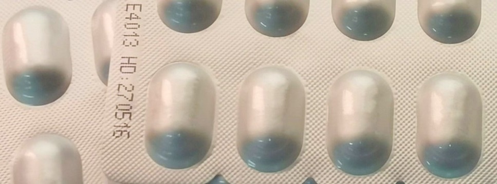 Opaque Alu-Alu blister pack illustrating the cold forming process for high barrier protection